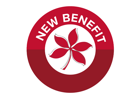 New benefit badge with buckeye leaf