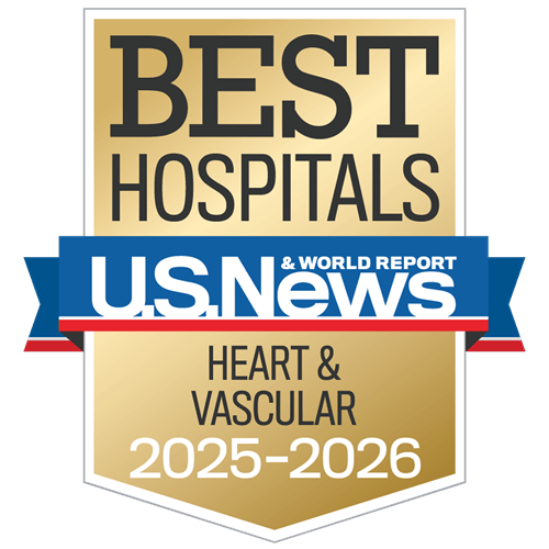 cardiology heart and vascular USNWR badge