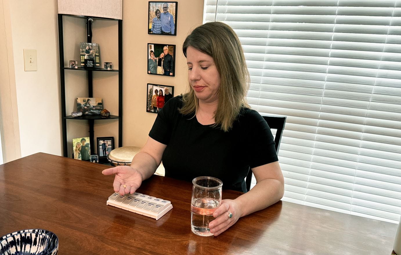 Allison Burk takes medication to manage ADHD. She was diagnosed with the condition as an adult, resolving years of unanswered questions about issues with focus and impulsivity that affected every area of her life.