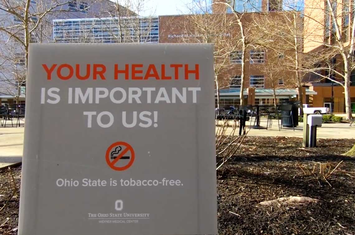Tobacco-Free sign