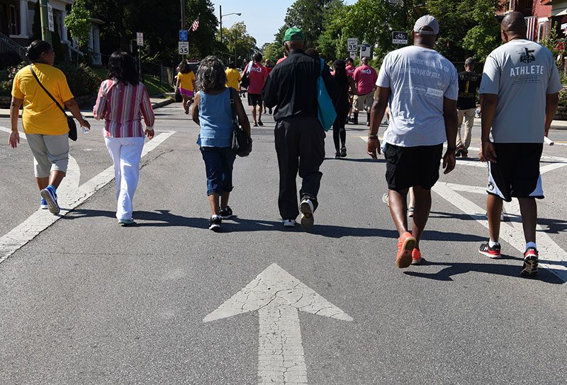african american people walking
