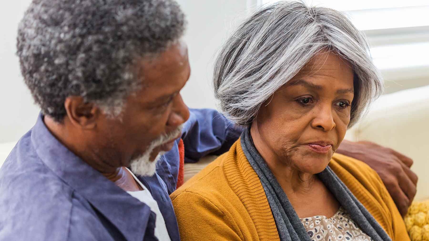 an elderly African American couple 