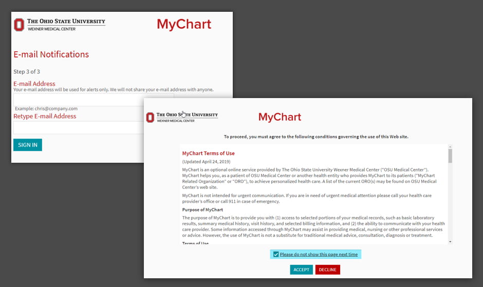 5 MyChart - Create Account