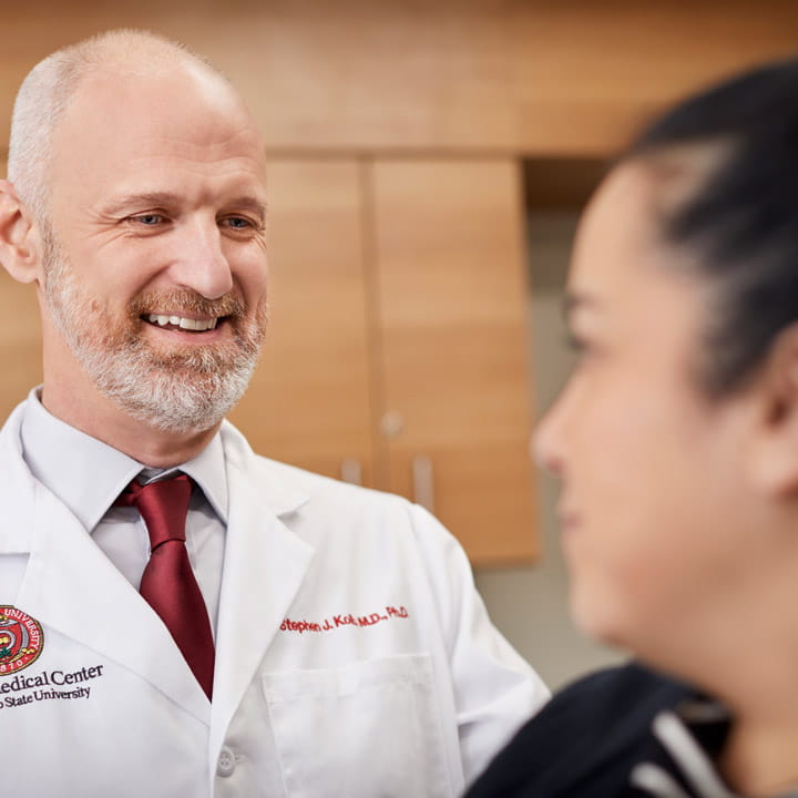 neuromuscular doctor consult with patient