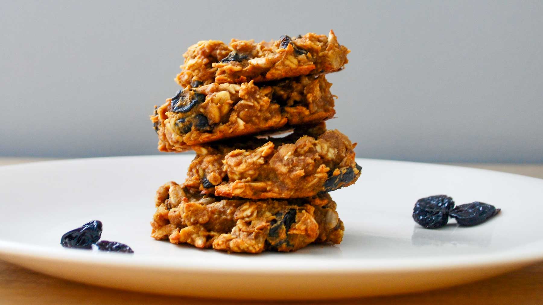 butternut squash breakfast cookies on a plate