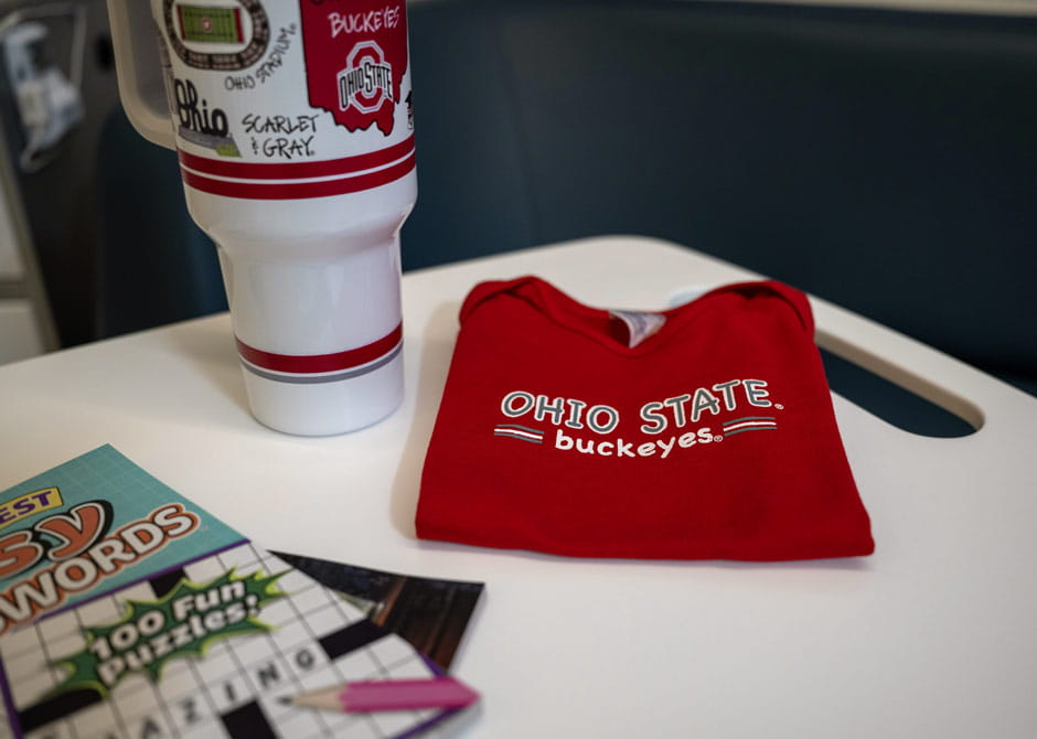 hospital bed in labor and delivery room