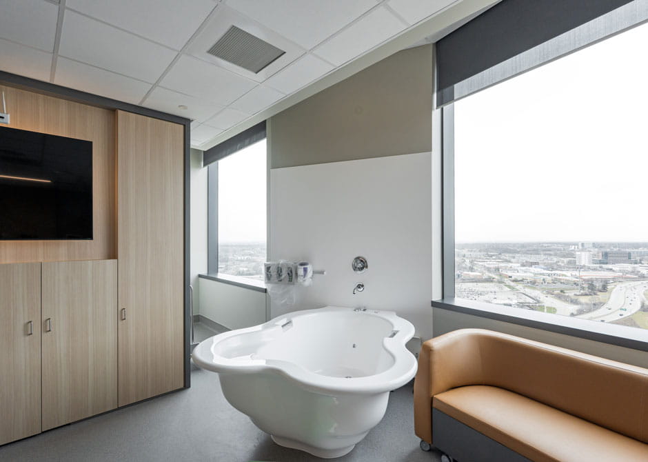 A tub used for waterbirth
