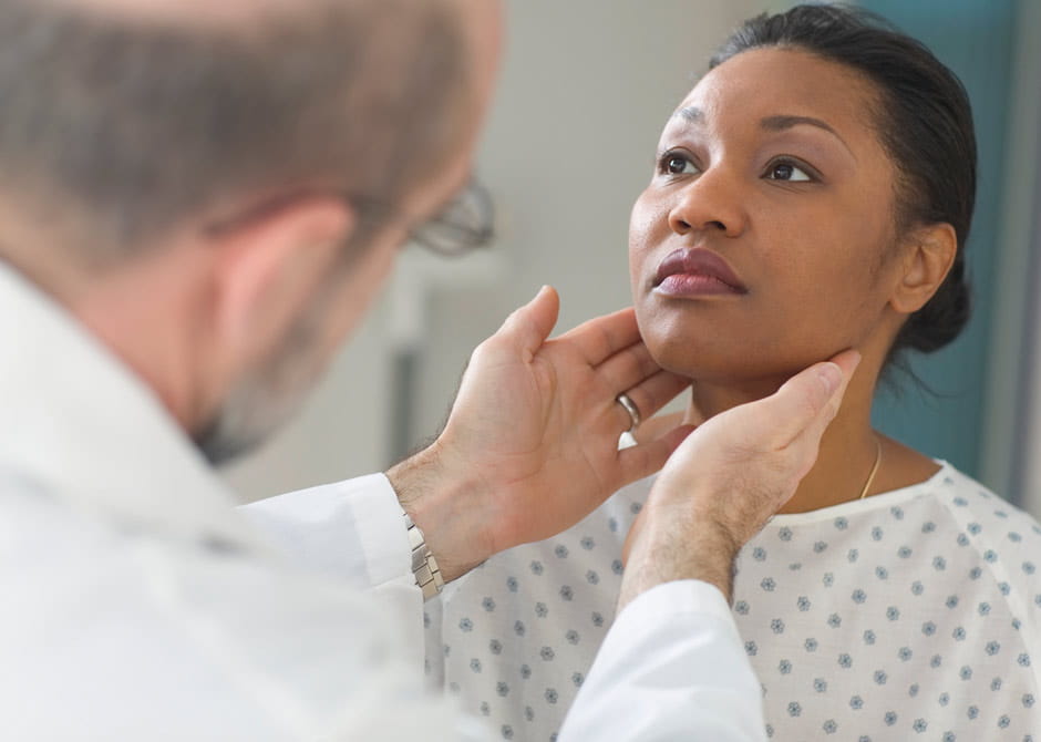 patient getting a swallowing evaluation