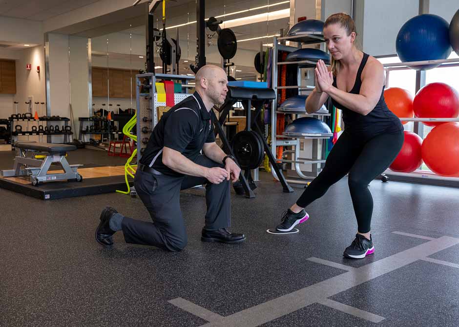 woman doing Physical Therapy